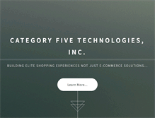 Tablet Screenshot of categoryfivetechnologies.com